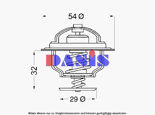 AKS DASIS Termostaatti, jäähdytysneste 750432N